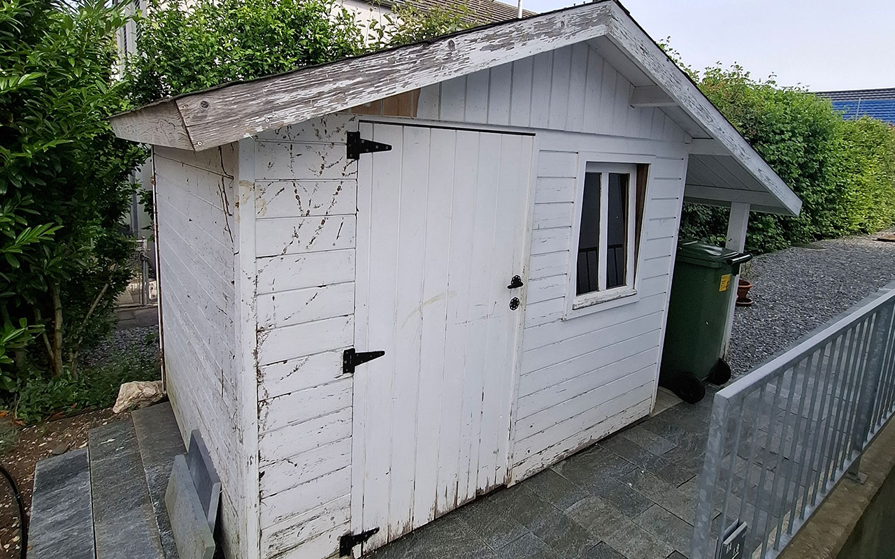 Altes Gartenhaus neu gemacht