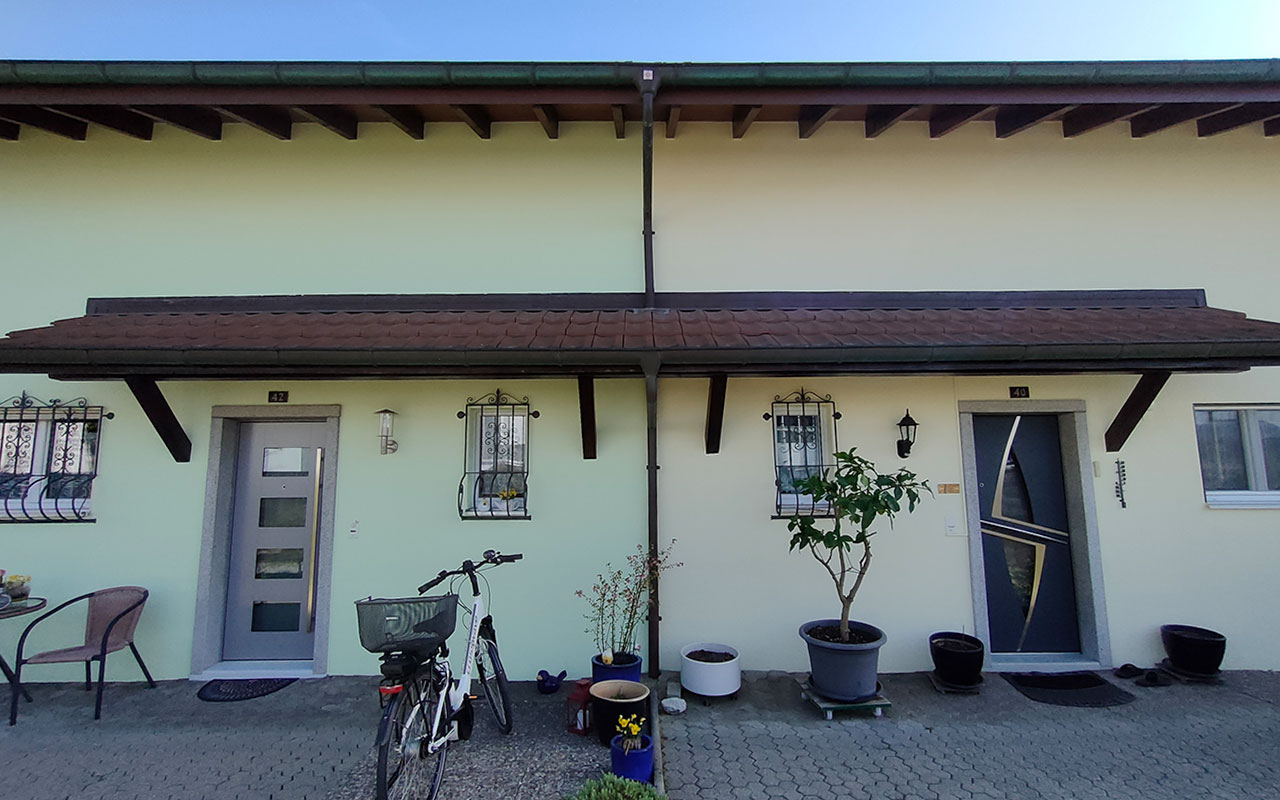 Fassadengestaltung Doppelhaushaelften