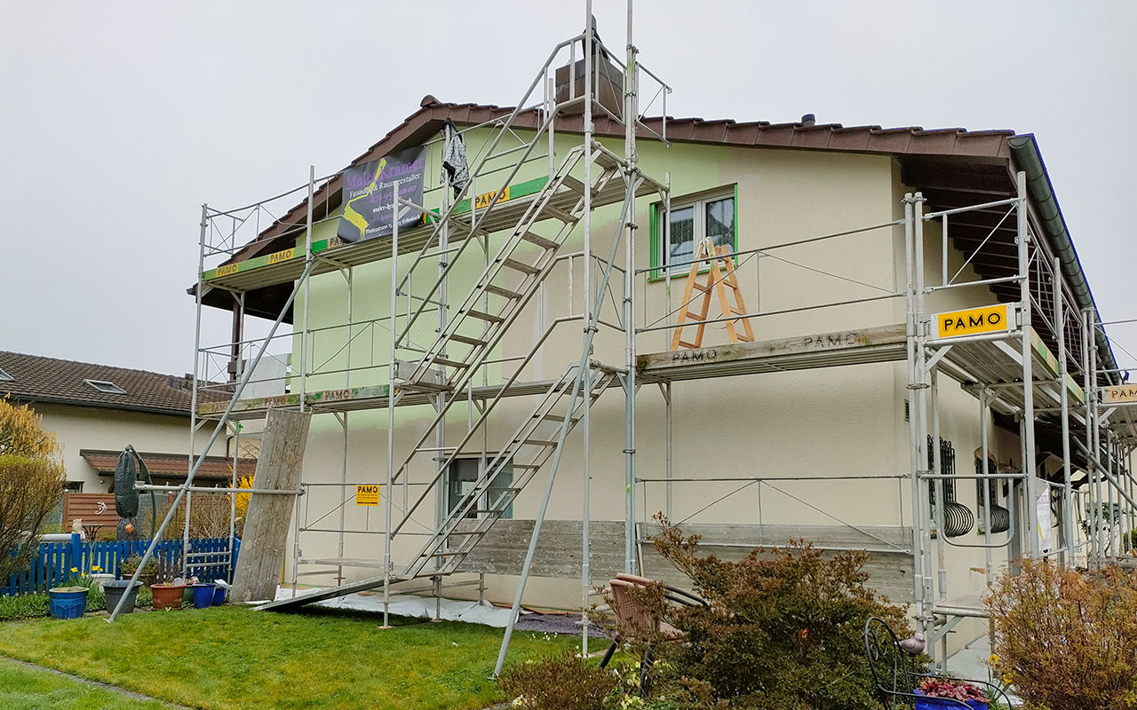 Fassadengestaltung Doppelhaushaelften