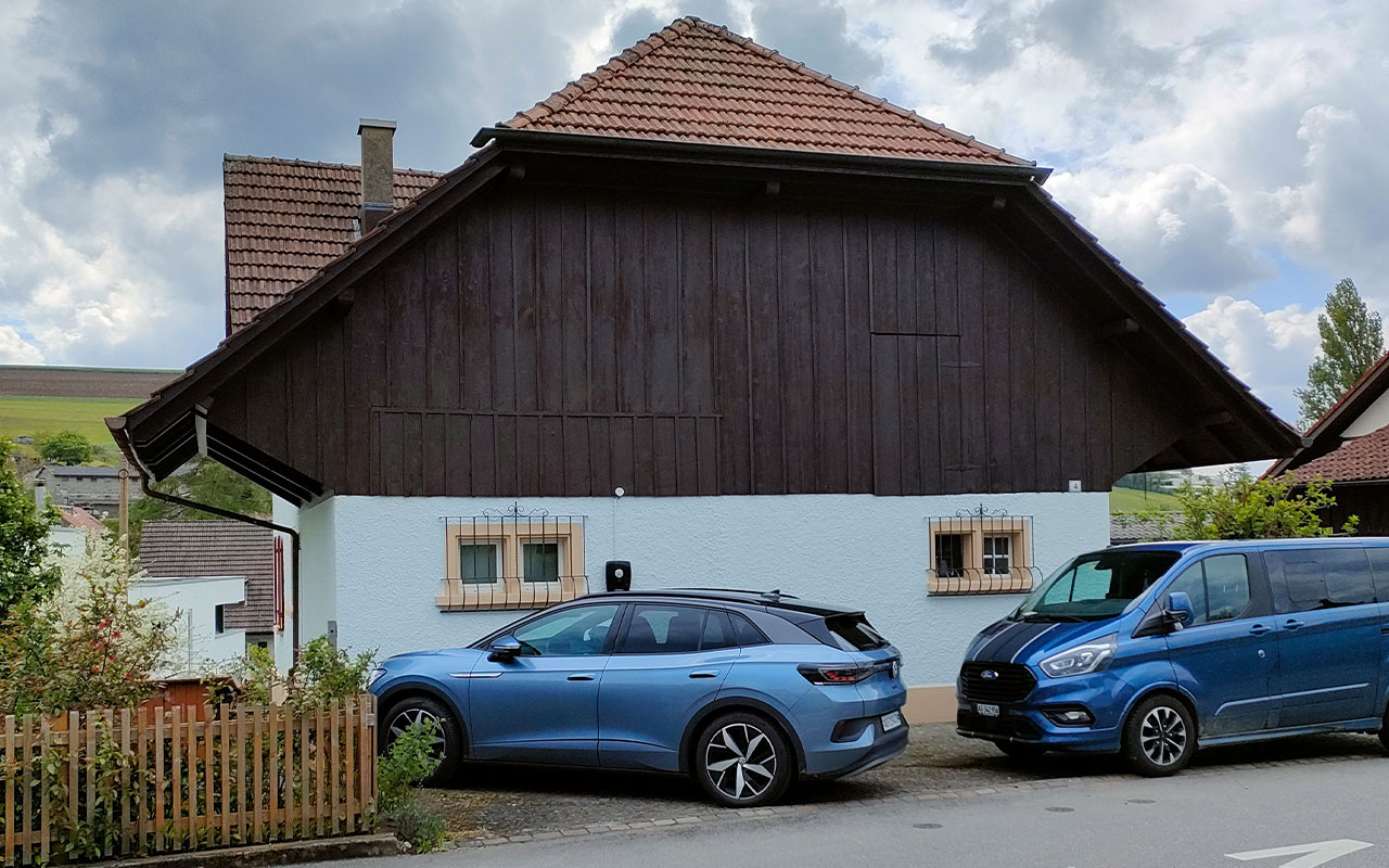 Frisch gepflegte Fassade