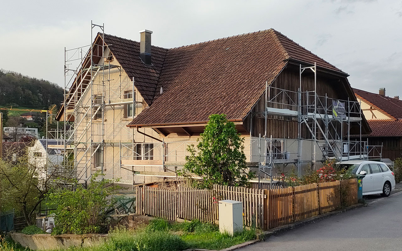 Frisch gepflegte Fassade