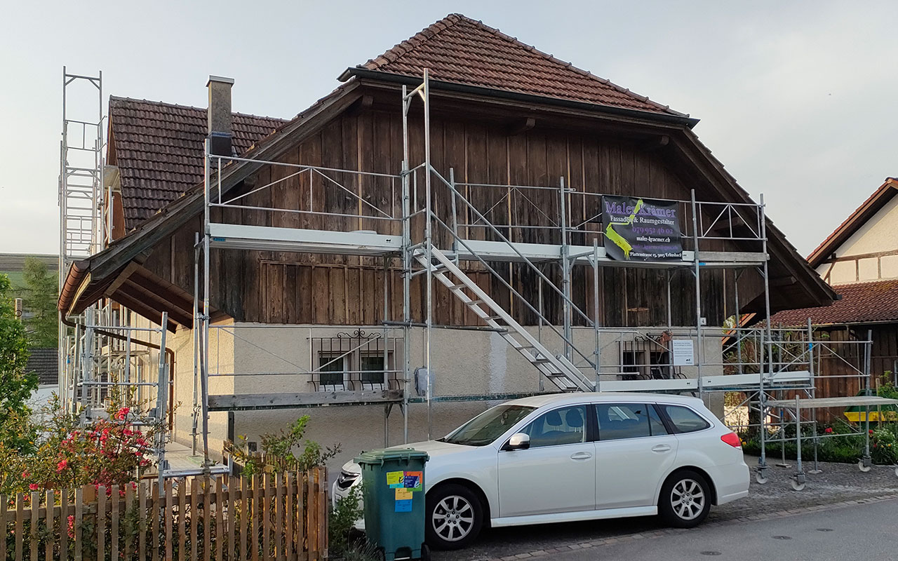 Frisch gepflegte Fassade