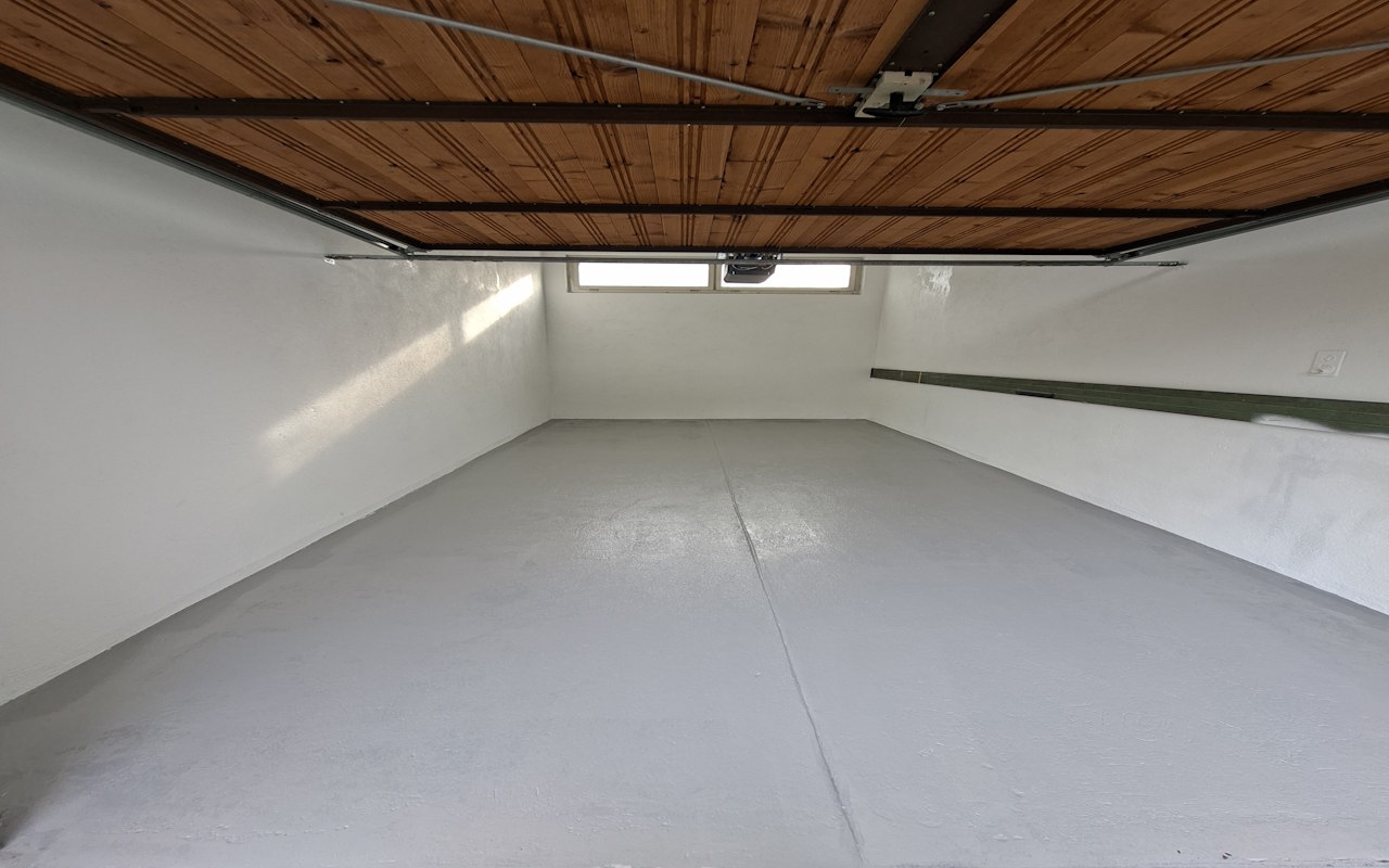 Ein frischer Garagenboden